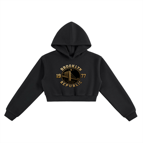 "Brooklyn Republic Essentials" Women’s Cropped Hoodie