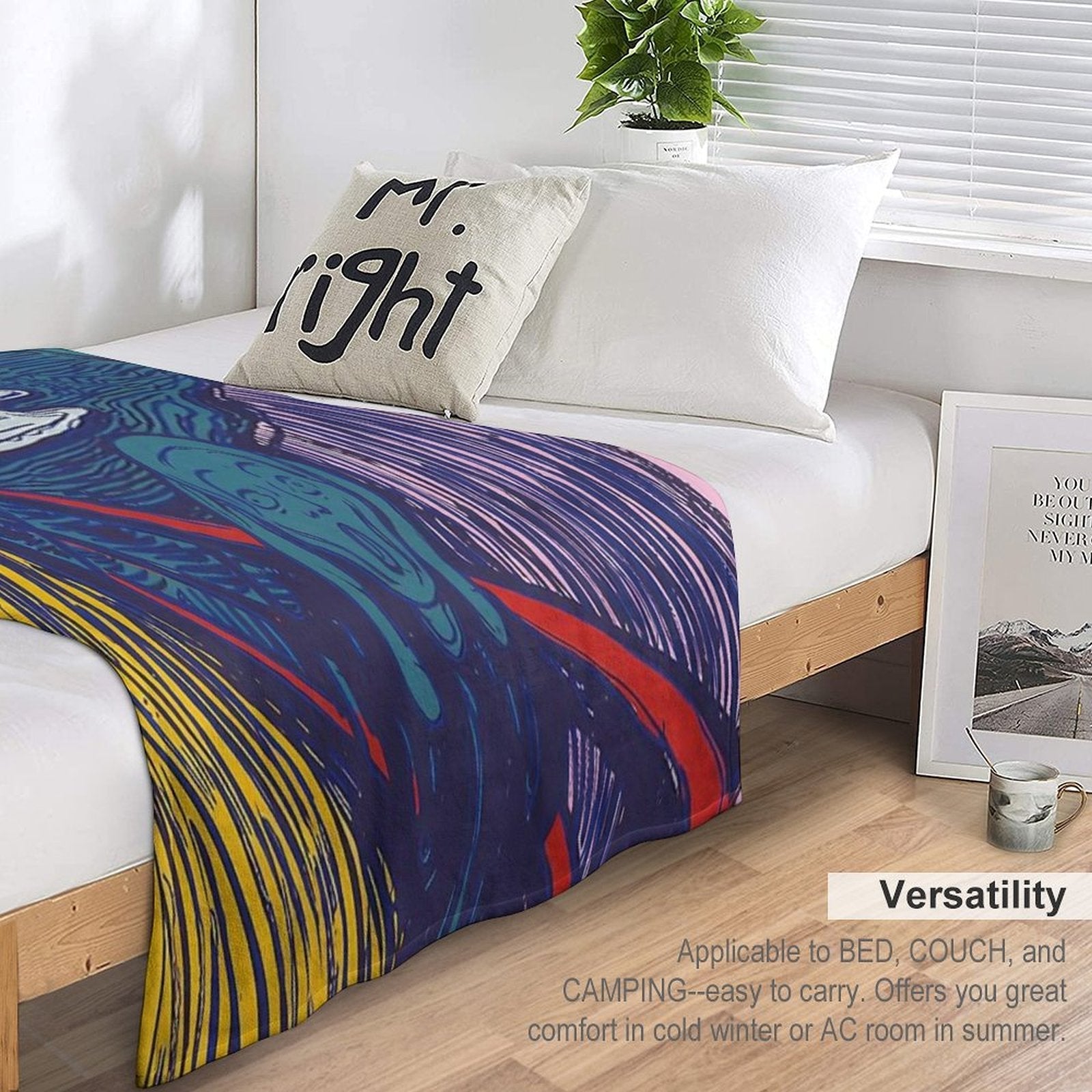 Andy Warhol, 1928-1987 USA, Pop Art  Original Paintings by Andy Warhol Throw Blanket