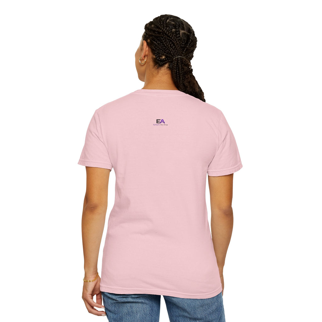 Minimalist Epilepsy Awareness EEG Wave Unisex T-Shirt – Purple Line Design