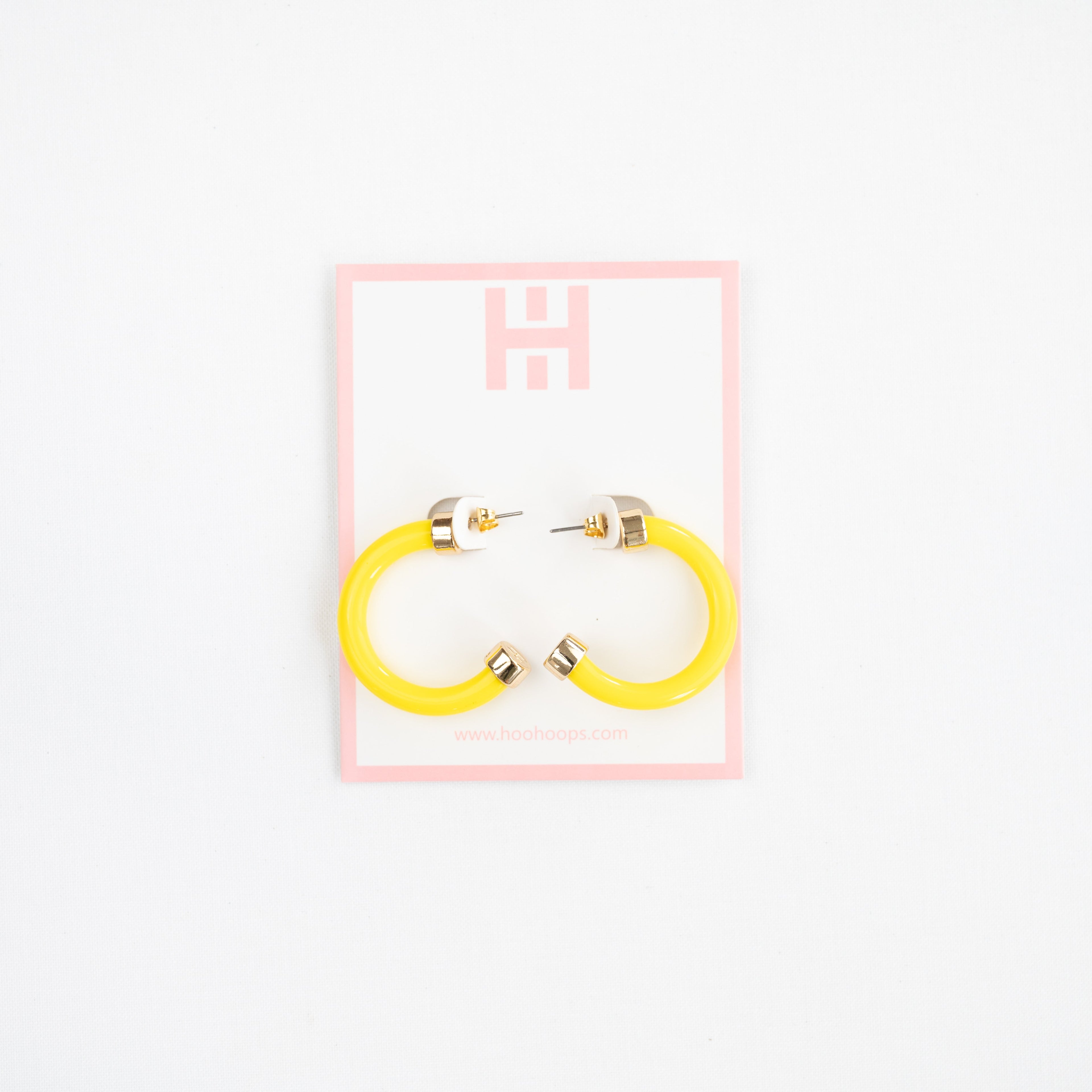 Yellow Mini Hoop Earrings