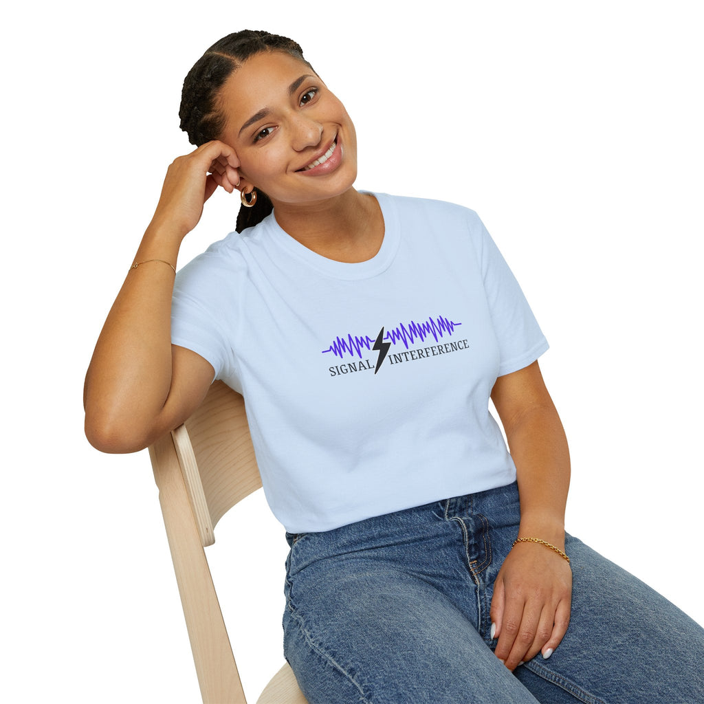 Signal Interference Tee — Quiet Static, Visible Spark