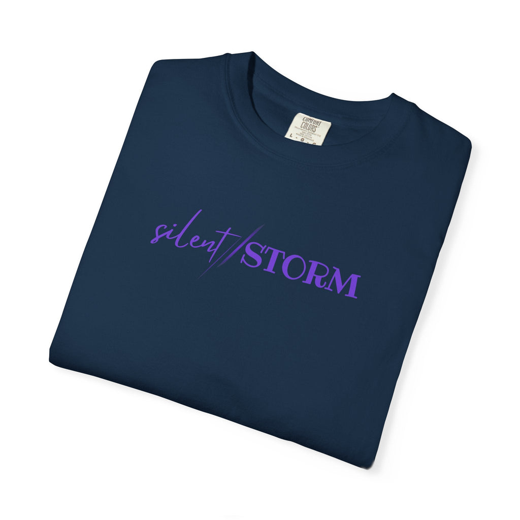 Silent Storm Unisex T-Shirt – Epilepsy Awareness Purple Statement Tee