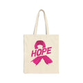 Breast Cancer Awareness Tote Bag | Eco-Friendly Cotton Bag for Hope, Support Gift, Grocery Shopping, Reusable Bag, Awareness Month