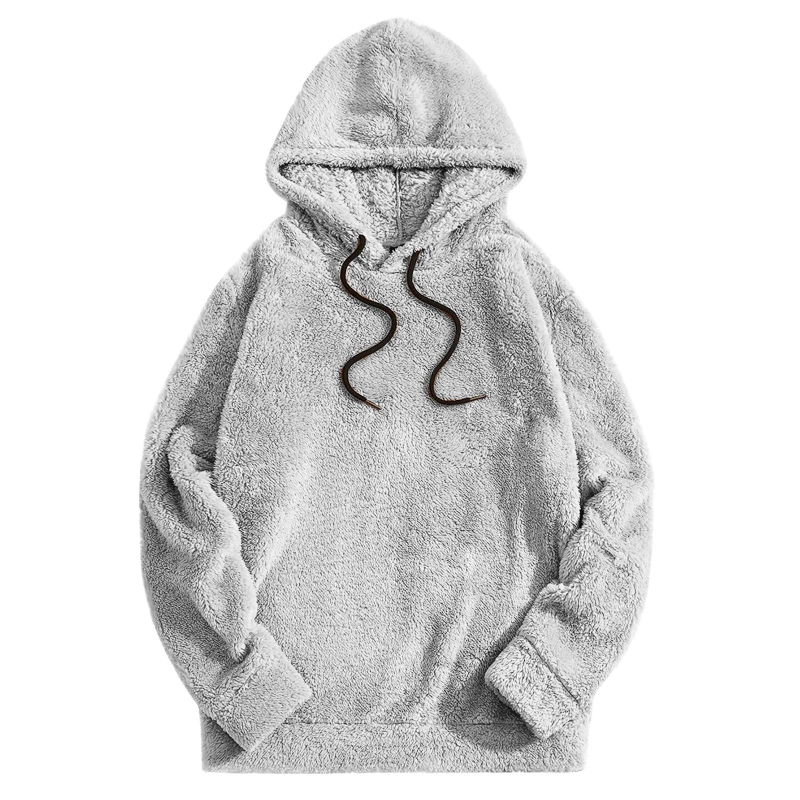 Men's Thick Double-sided Casual Loose Long-sleeved Hooded Sweater