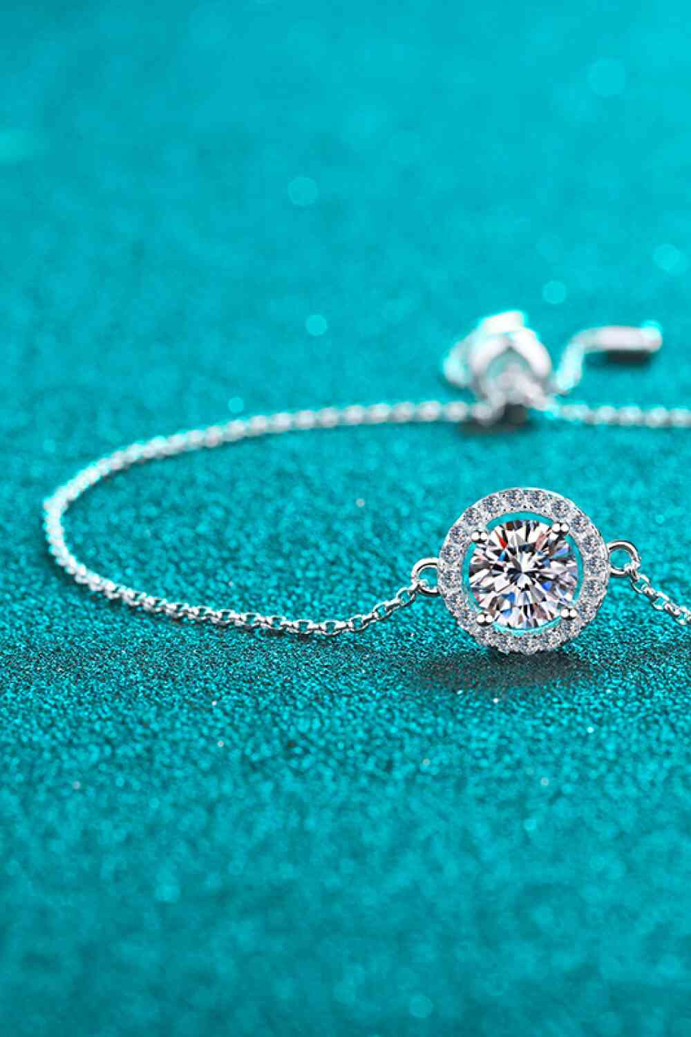 Adored All For Fun 1 Carat Moissanite Bracelet – Elegant 925 Sterling Silver Design See size chart under “more details”
