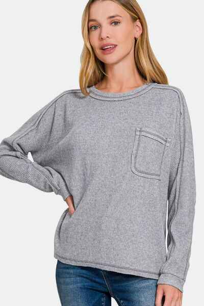Contrast Stitching Sweatshirt