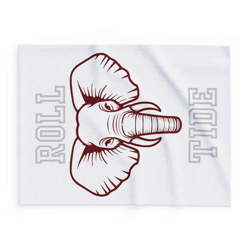 Roll Tide Blanket White