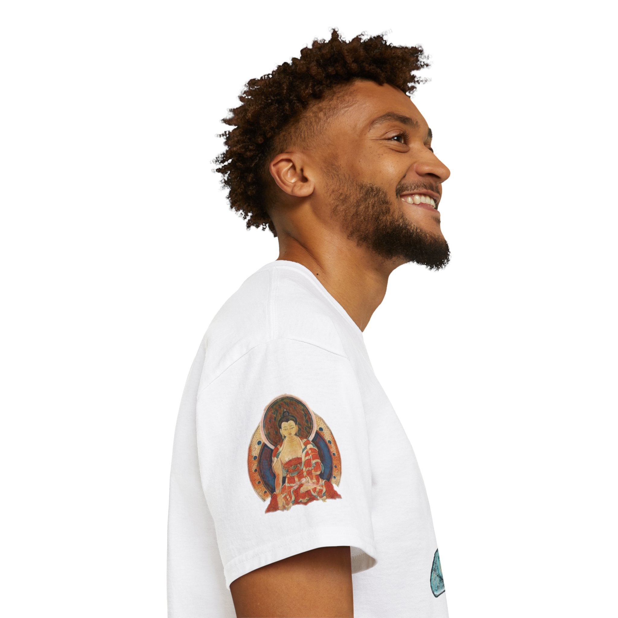 Fine Art Buddha Chalk Drawing Print Unisex Ultra Cotton Tee