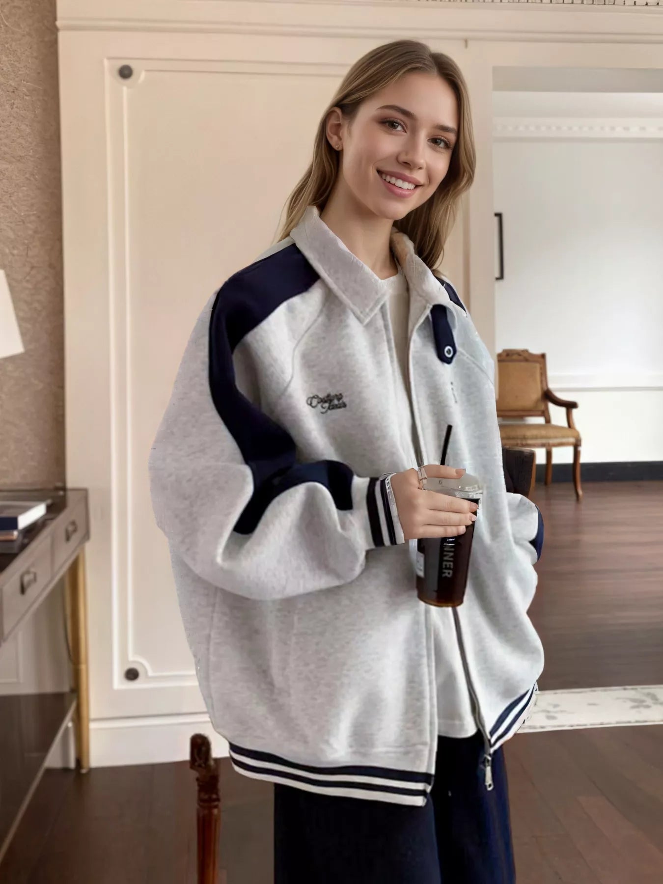 Zip Up Color Block Jacket - Modern Athleisure