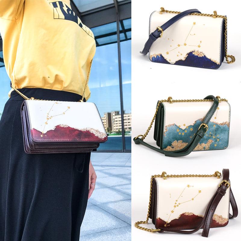 Atmospheric fashion leisure diagonal bag See size chart under “more details”