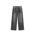 Men's Washed Wide Leg Jeans