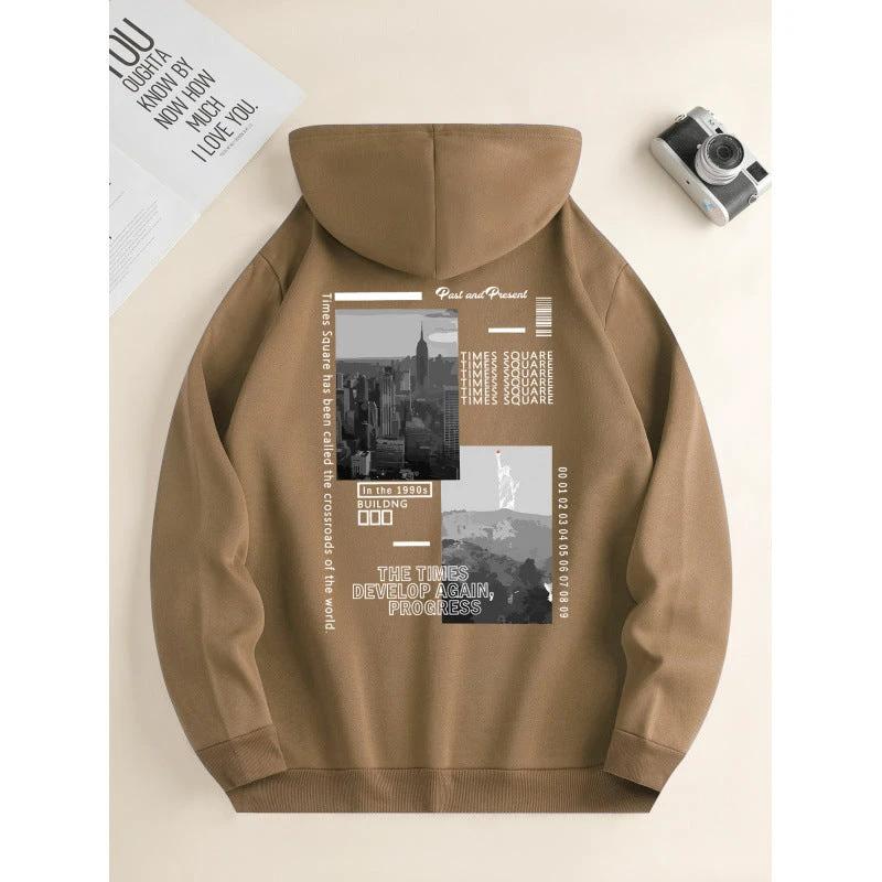Men's Fashion Hooded Casual Daily Drawstring Sweater