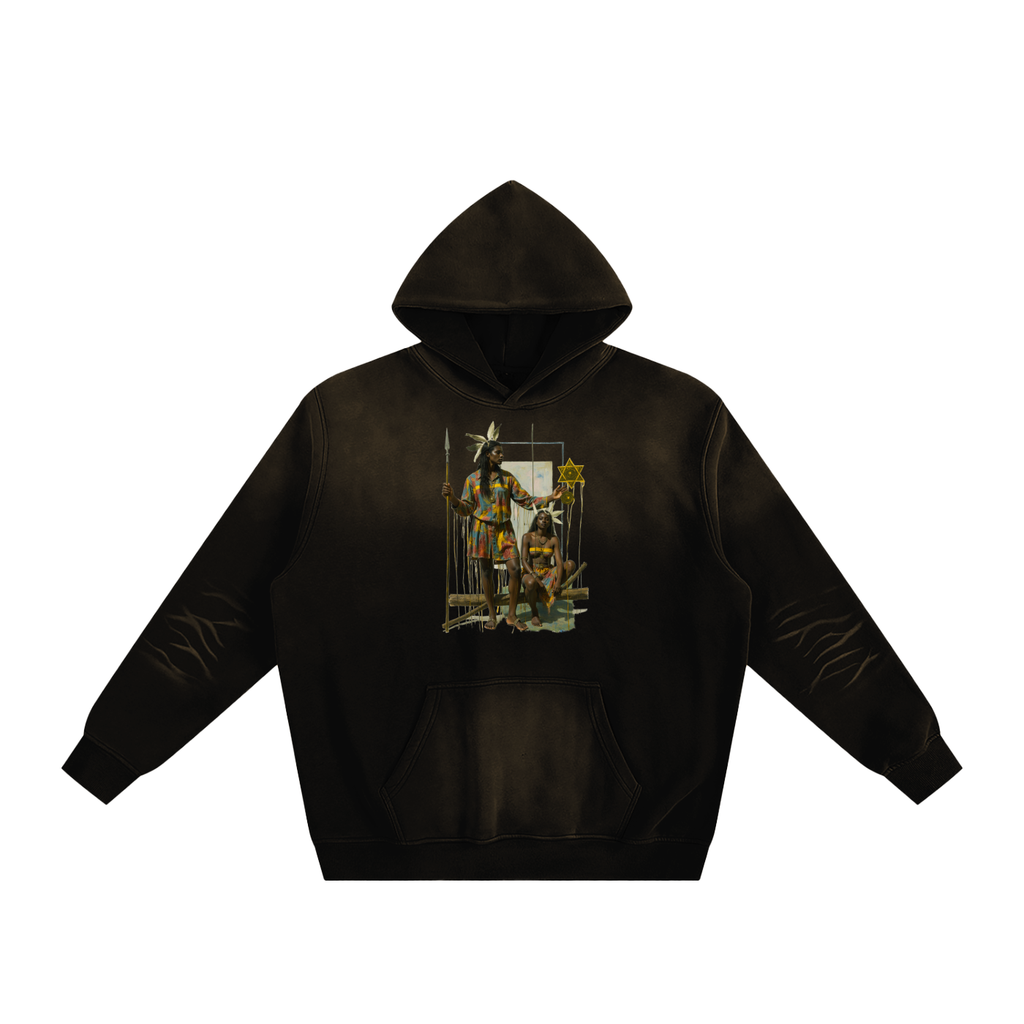 Amaru Khan Stars Sunfade Fleeced Hoodie