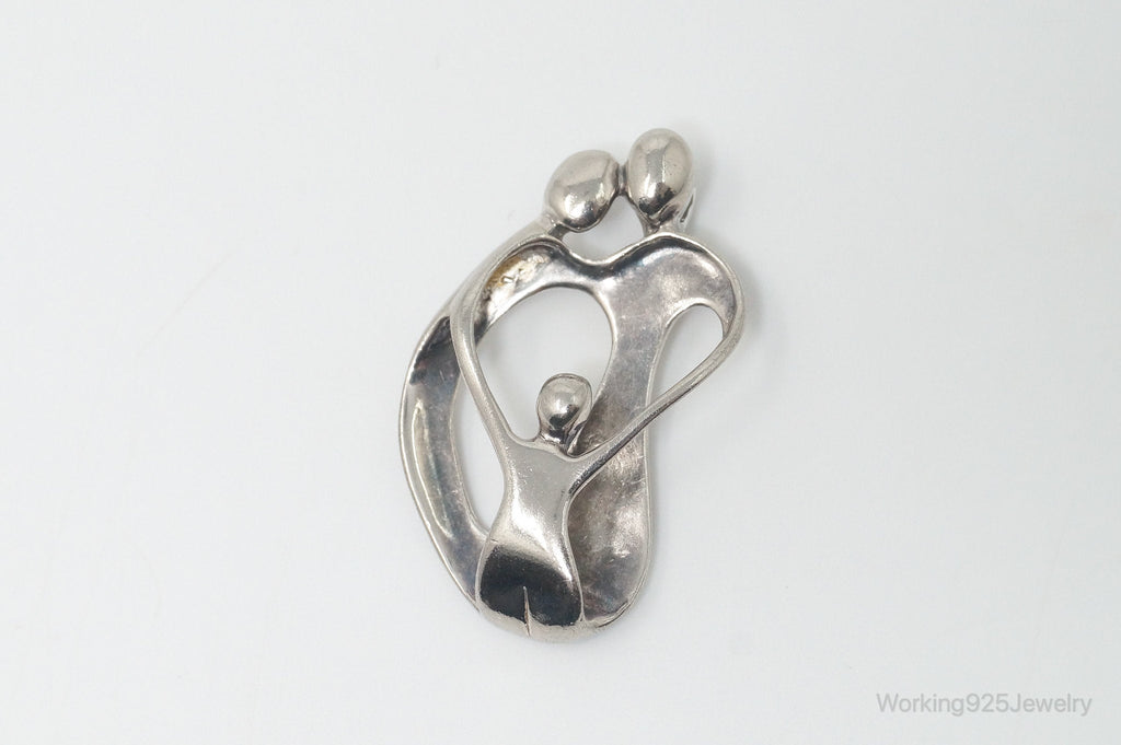 Vintage Native American Carolyn Pollack Relios Family Sterling Silver Pendant