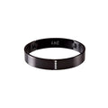 BG223B B.Tiff 4-Stone Matte Black Wide Bangle Bracelet