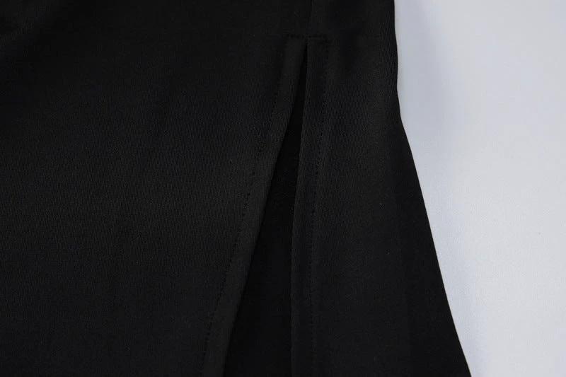 Slit Cutout Wrap Breast Chain Dress