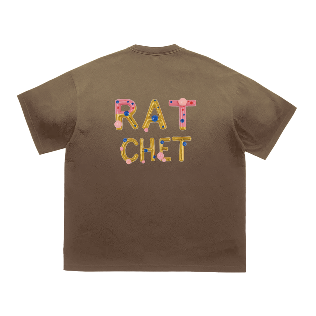 Ratchet Bunneez Deux Vintage Washed Tiger Stripes Dyed Gradient T-Shirt