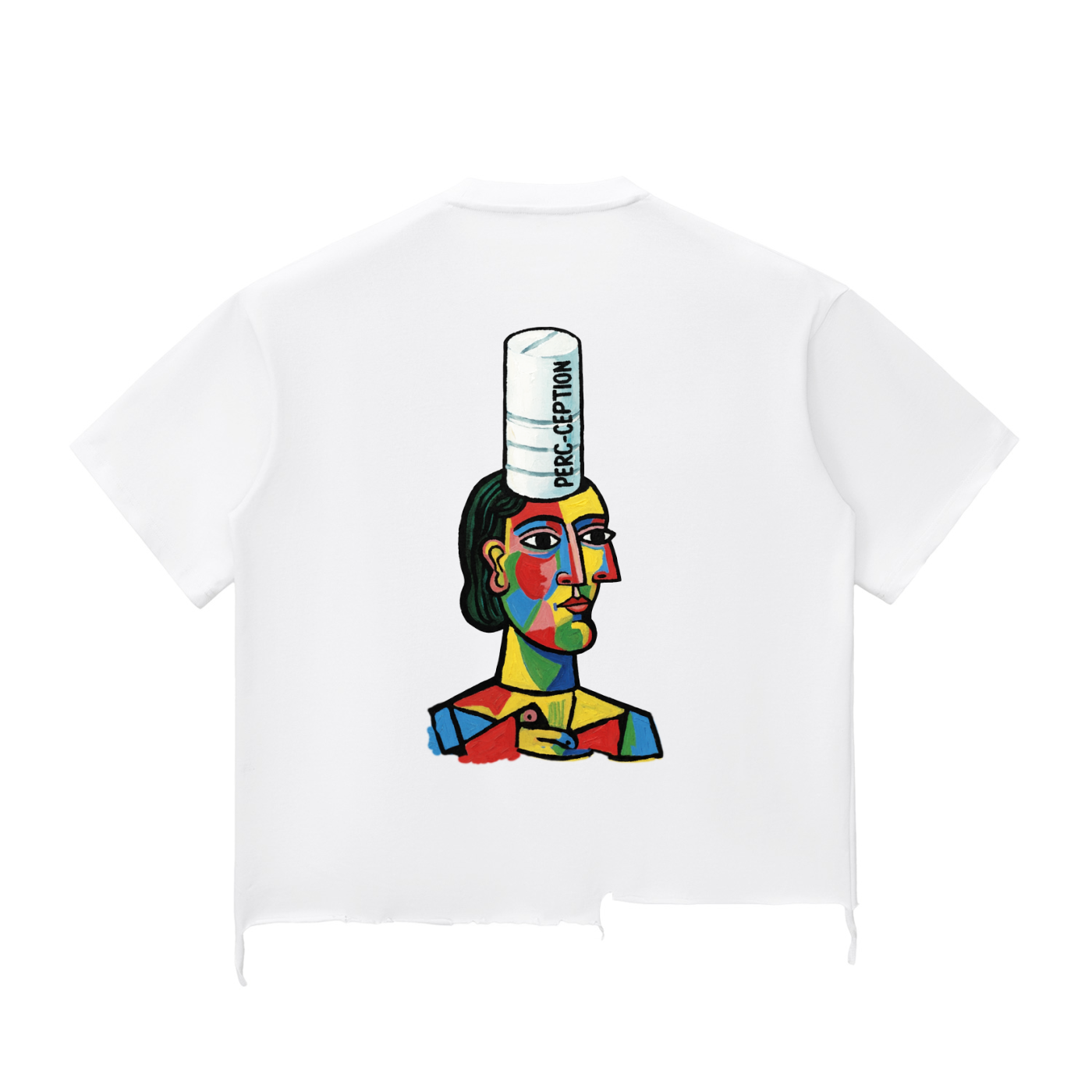 Love Pillcaso Snow Wash Raw-Hem Boxy T-shirt