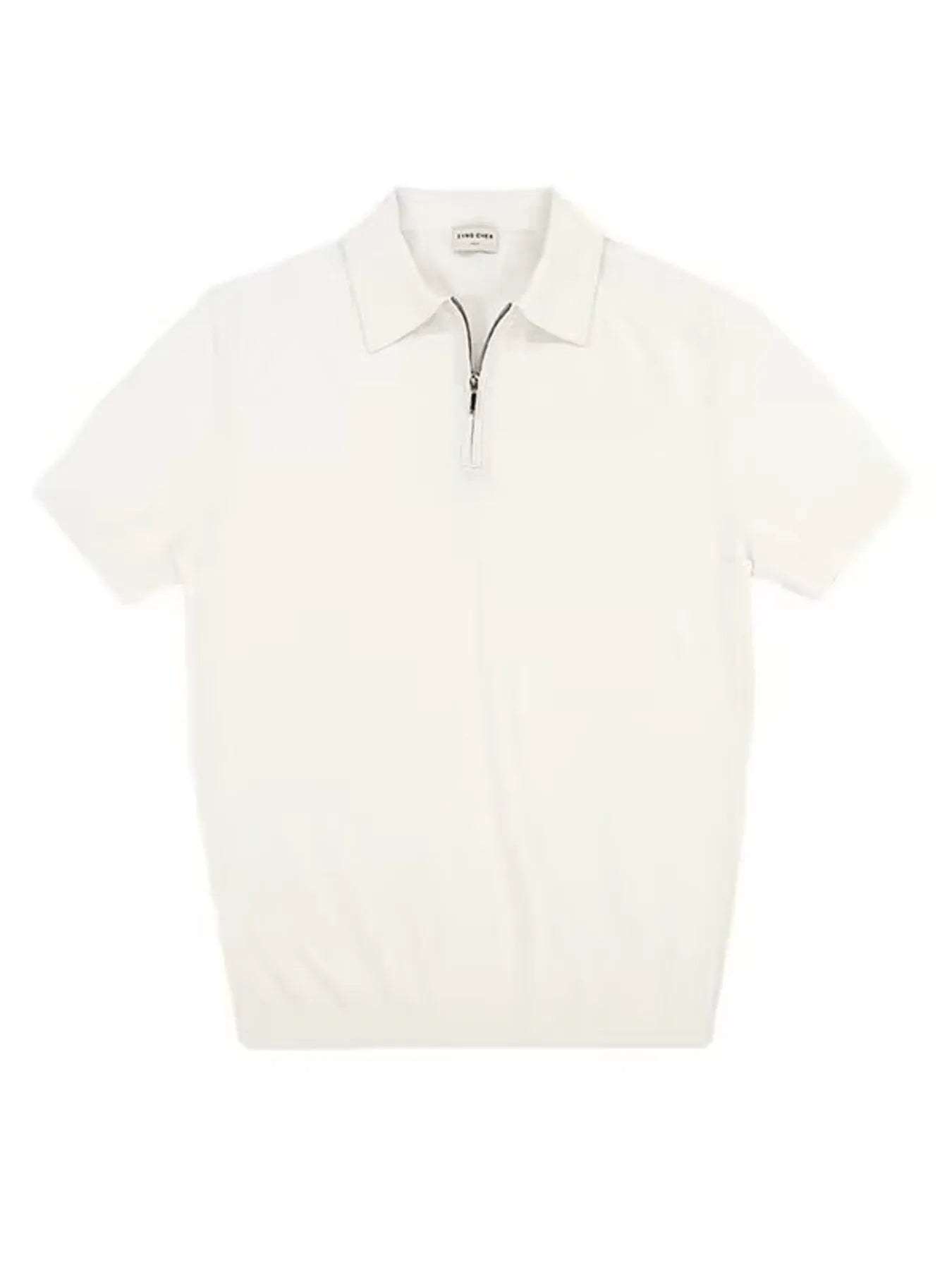 Men's Plus Size Quarter Zip Short Sleeve Polo