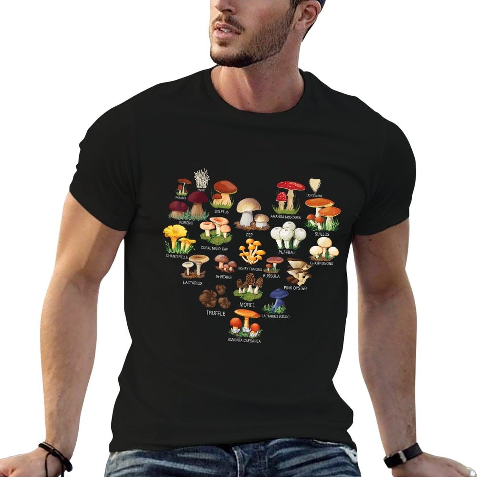 Mushroom Mycology Fungi Foraging Mushrooms Whisperer Fungus  Stretchy T-Shirt