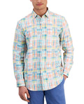 Club Room Mens Colorful Button up Shirt