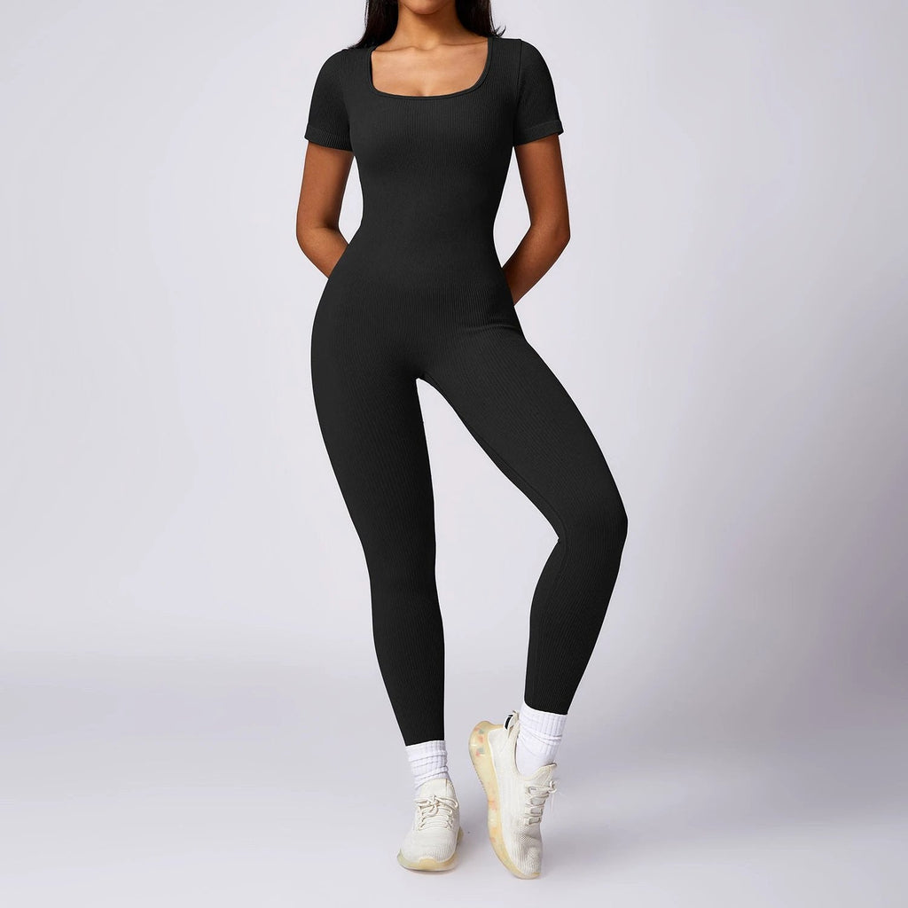 Seamless One-piece  Short-sleeved Jumpsuit