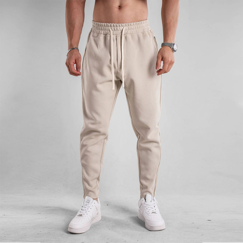 Men's Slim Fit Leg Opening Ankle Zipper Sweatpants