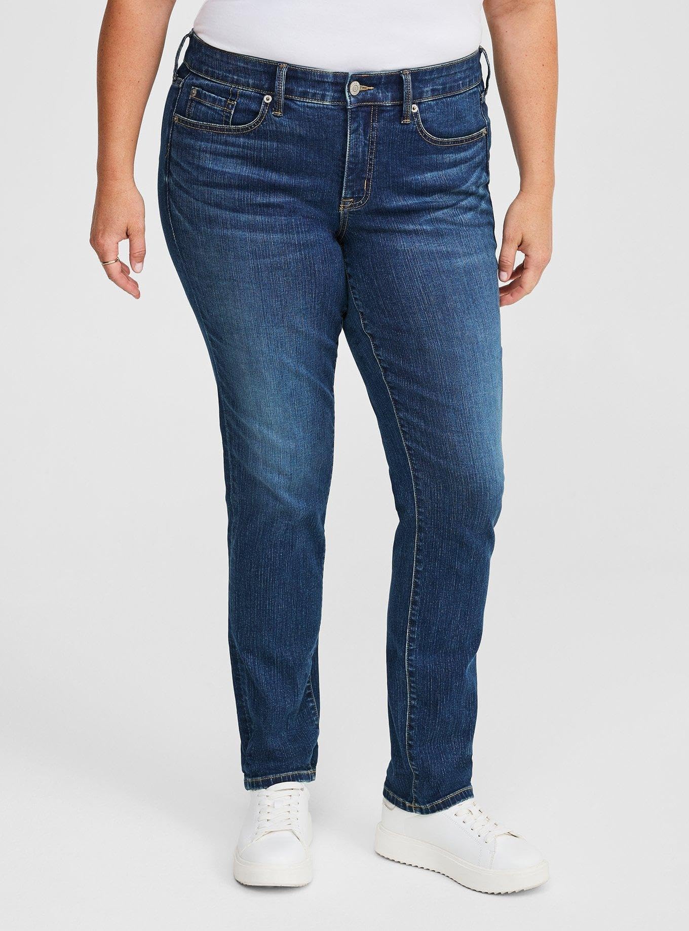 Torrid Women's Plus Size Perfect Boyfriend Mid-Rise Jean