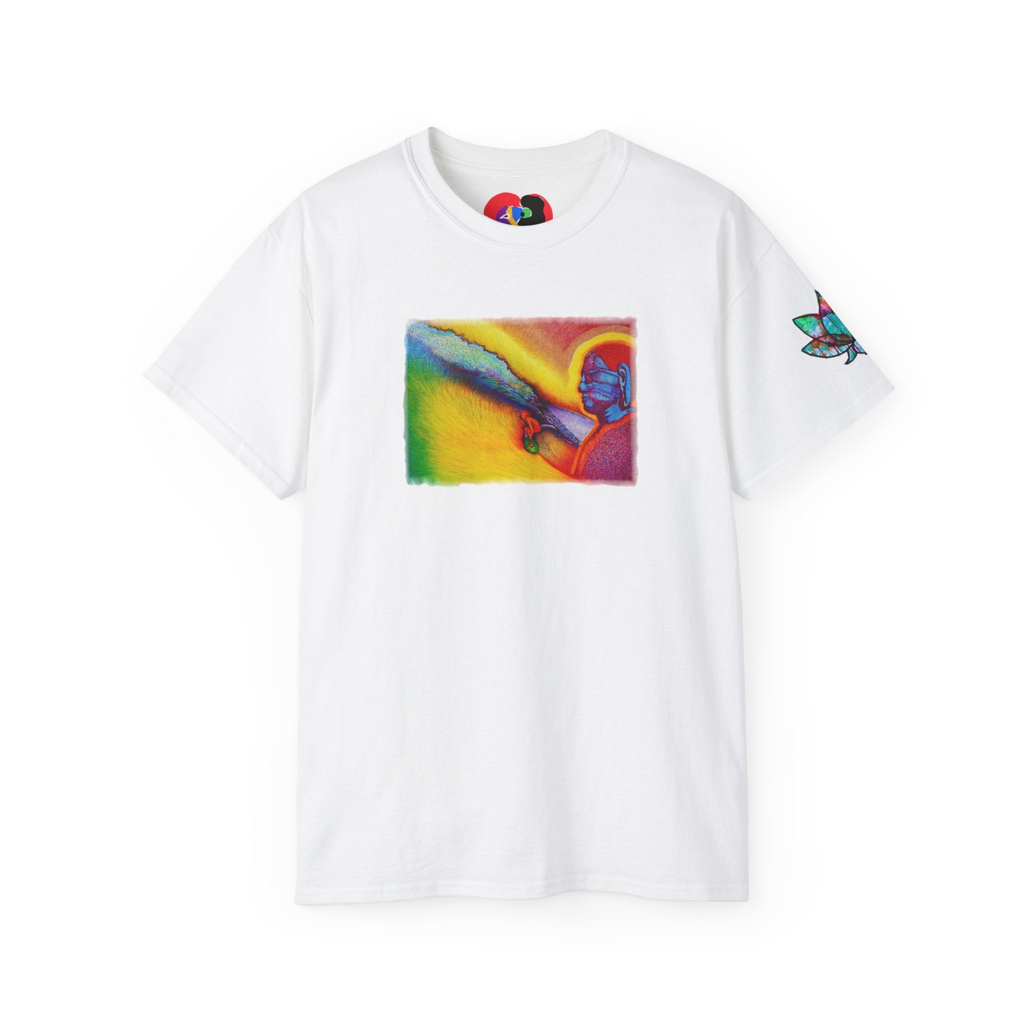Surf is My Buddha Tablet Print Unisex Ultra Cotton Tee