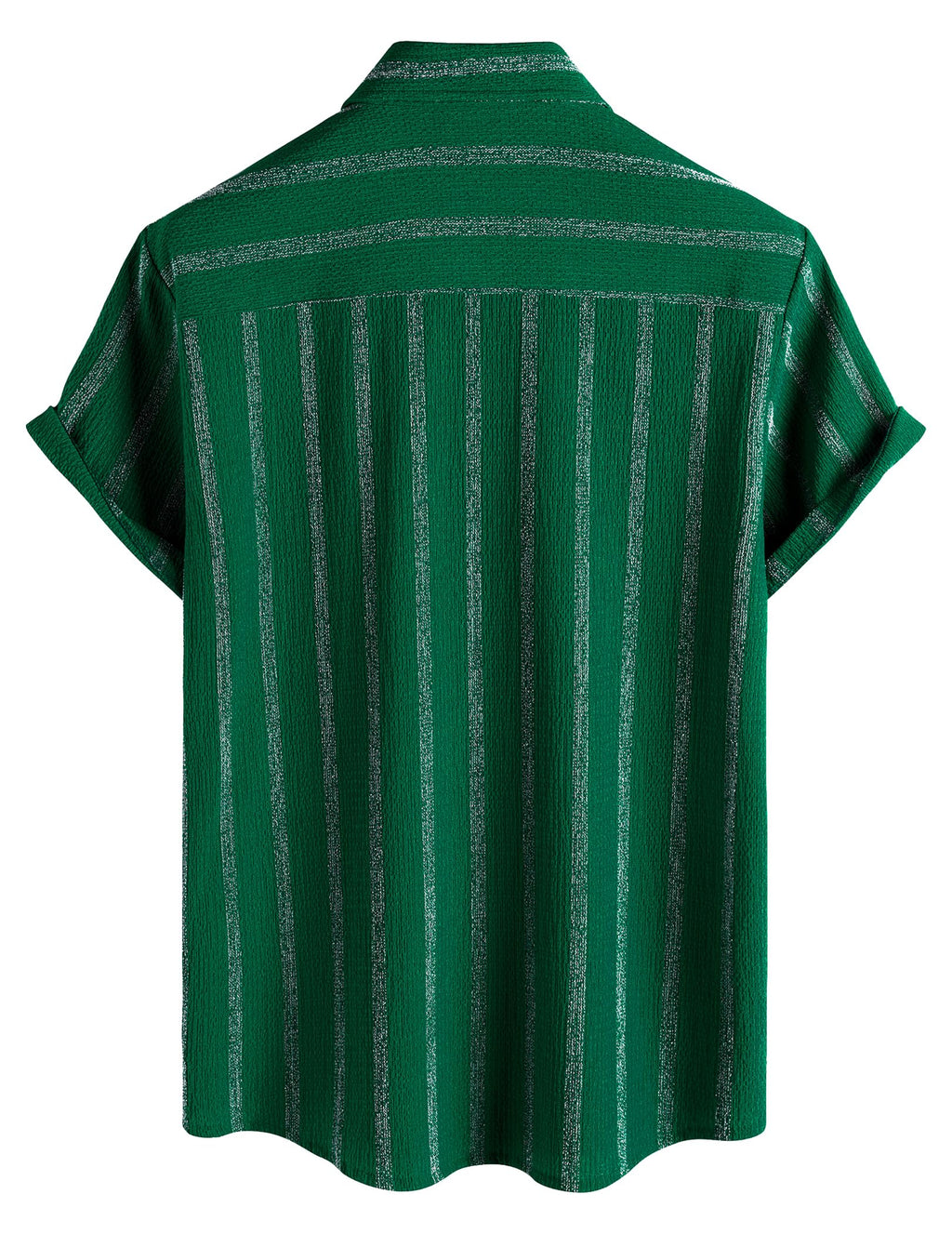 VATPAVE Mens Summer Striped Shirts Button Down Short Sleeve Vintage Beach Hawaiian Shirts with Pocket