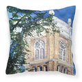 Clock Tower Throw Pillow - 14x14 Decorative Pillow – Art for Your Home & Patio 8122PW1414