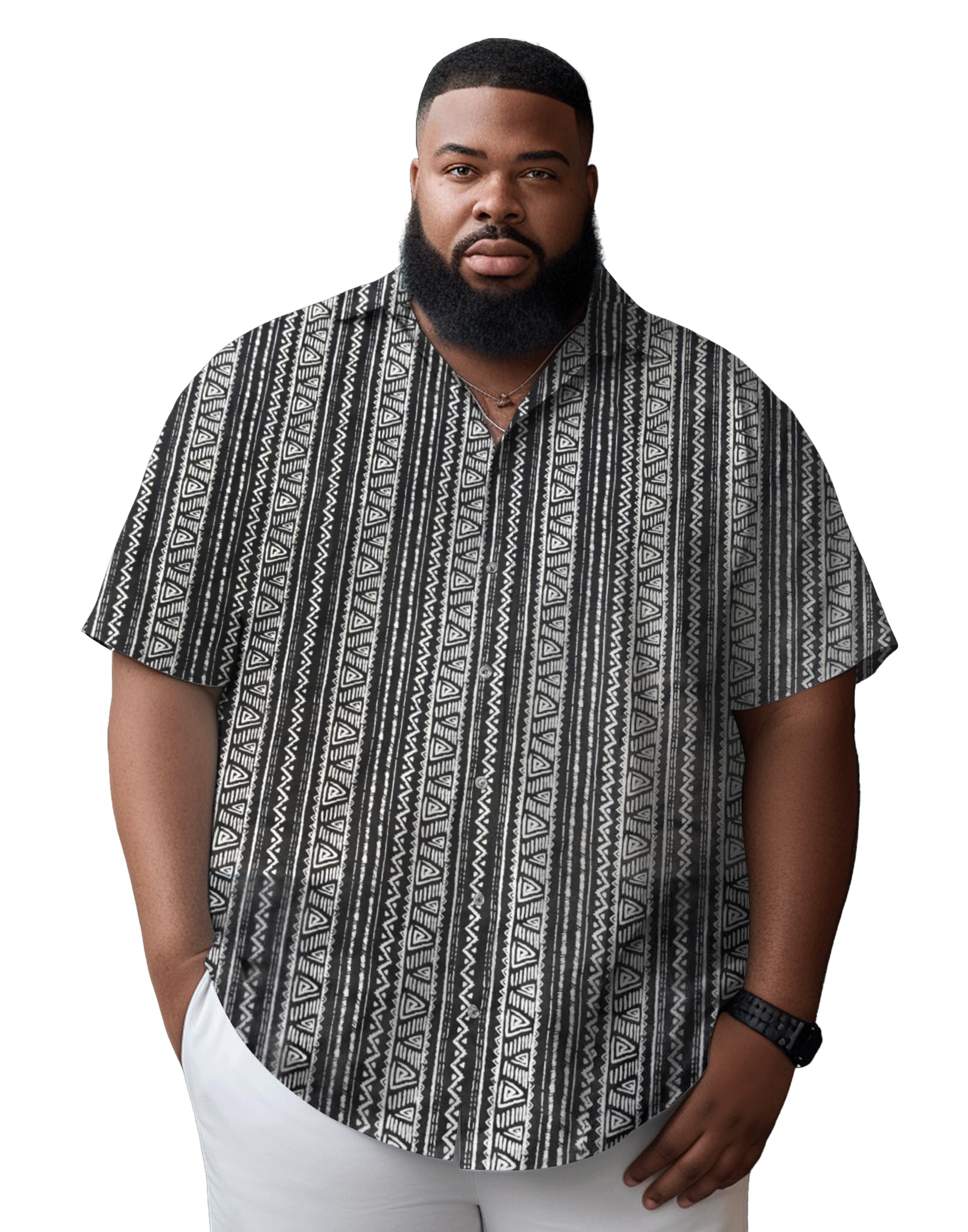 Yuyapu Button Down Shirt Men Causal Big and Tall Shirts for Men Short Sleeve Button up Summer Beach Work Shirts Plus Size