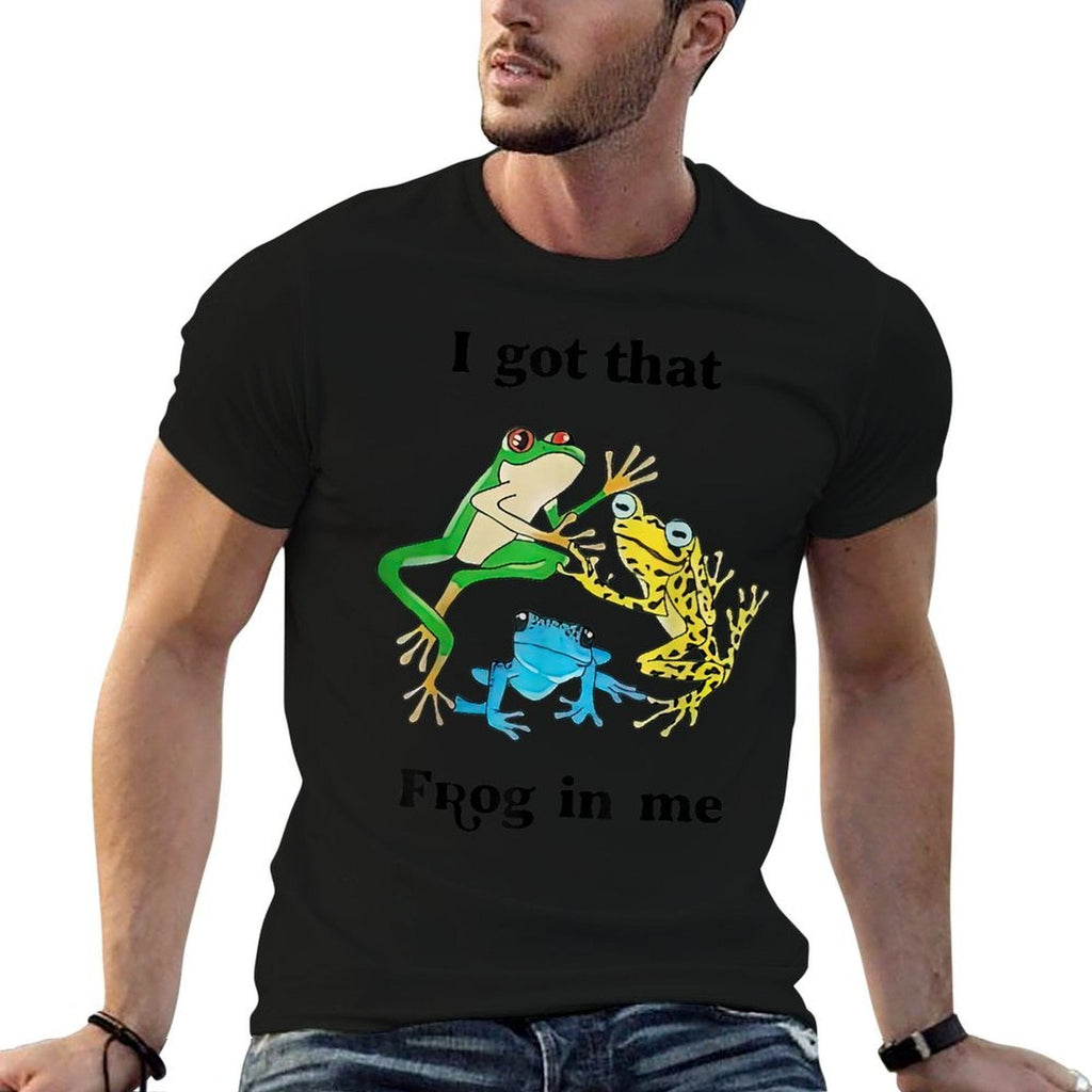 I Got That Frog In Me Funny For Men Women  Summer-ready Fabric T-Shirt