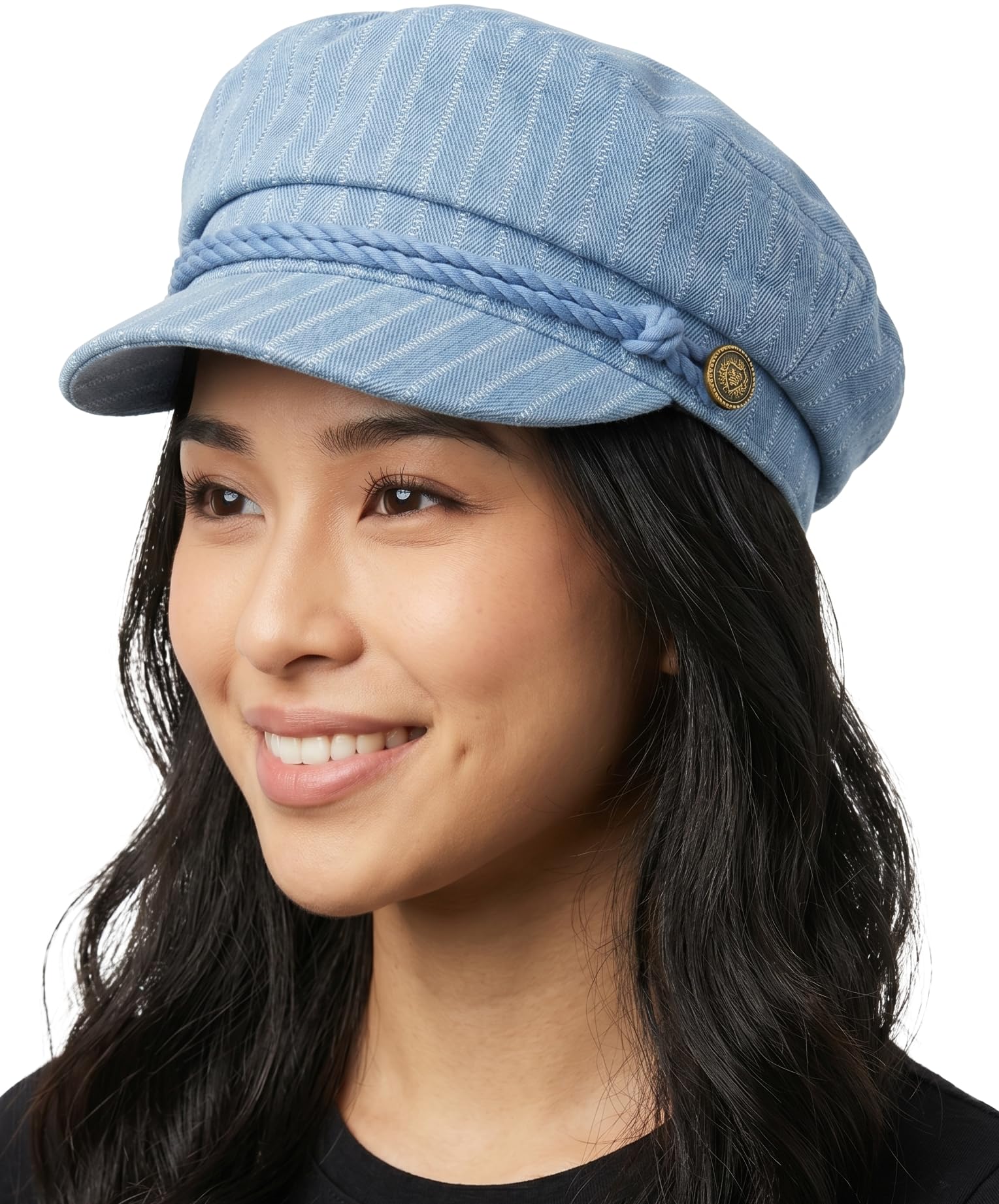 Funky Junque Newsboy Hat for Women – Trendy Greek Fisherman Cap, Classic Women's Baker Boy Newsies Hat, Ladies Fashion Caps
