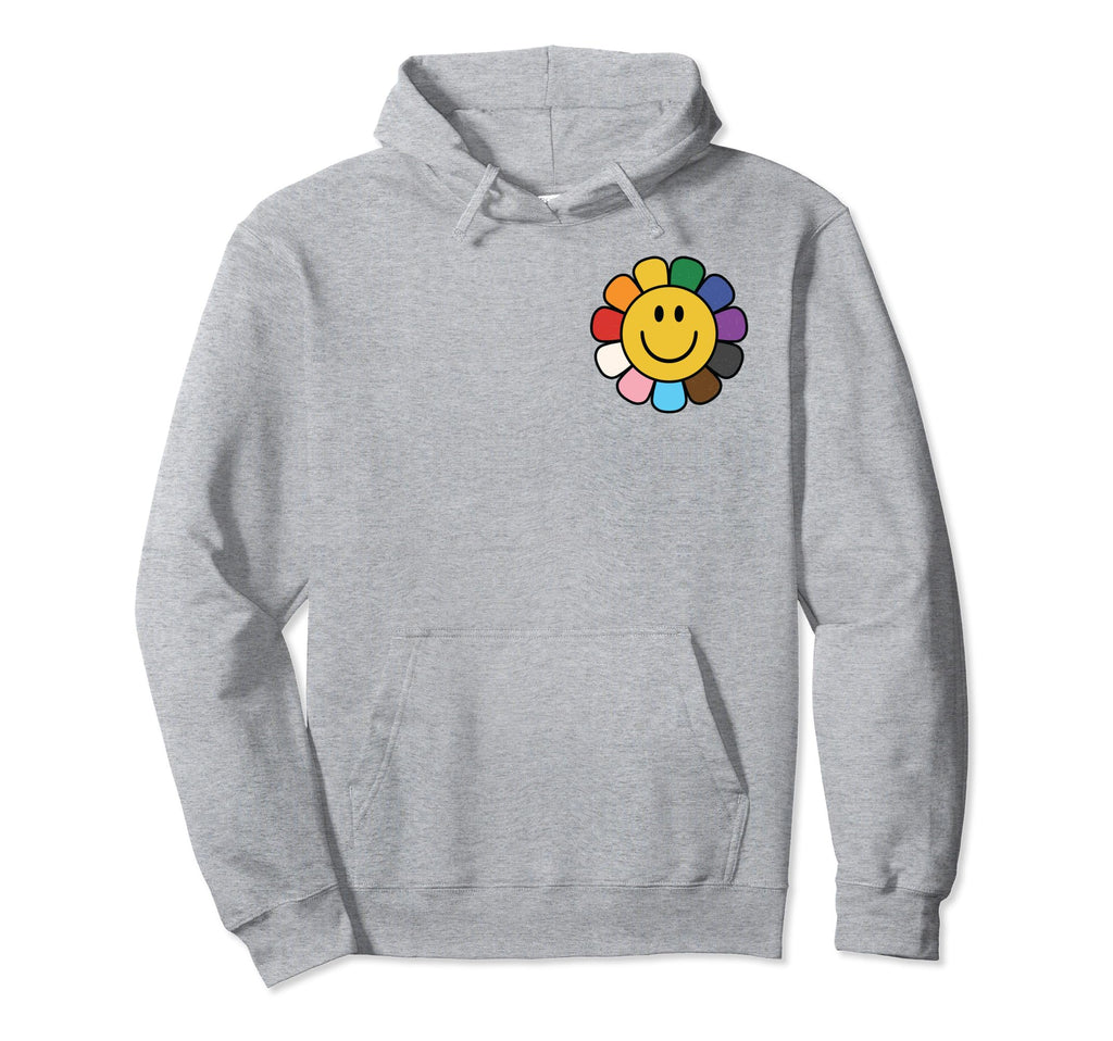 Lgbtq Trans Subtle Pride Ally Rainbow Hoodie - Novelty Apparel Unisex
