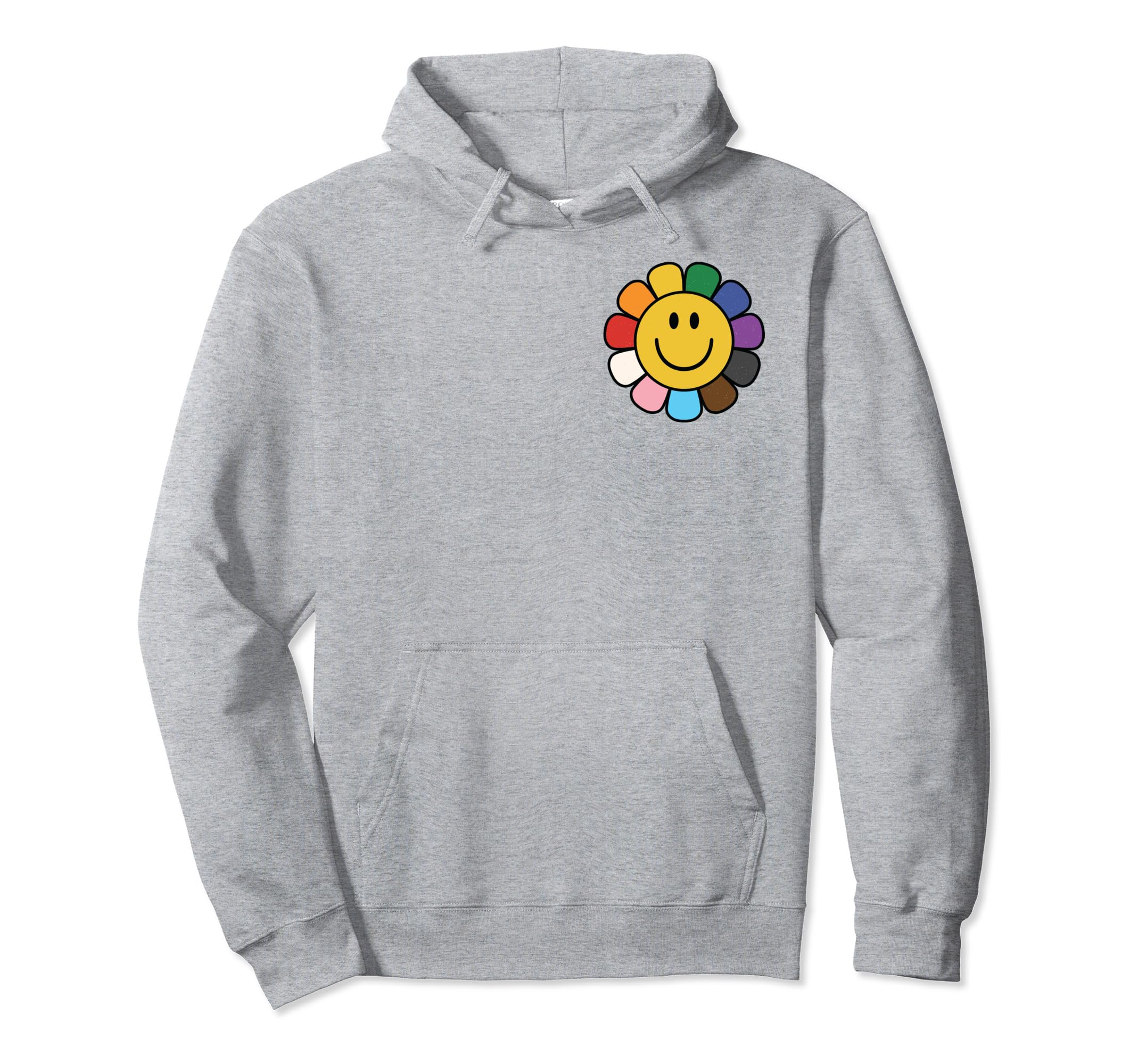 Lgbtq Trans Subtle Pride Ally Rainbow Hoodie - Novelty Apparel Unisex