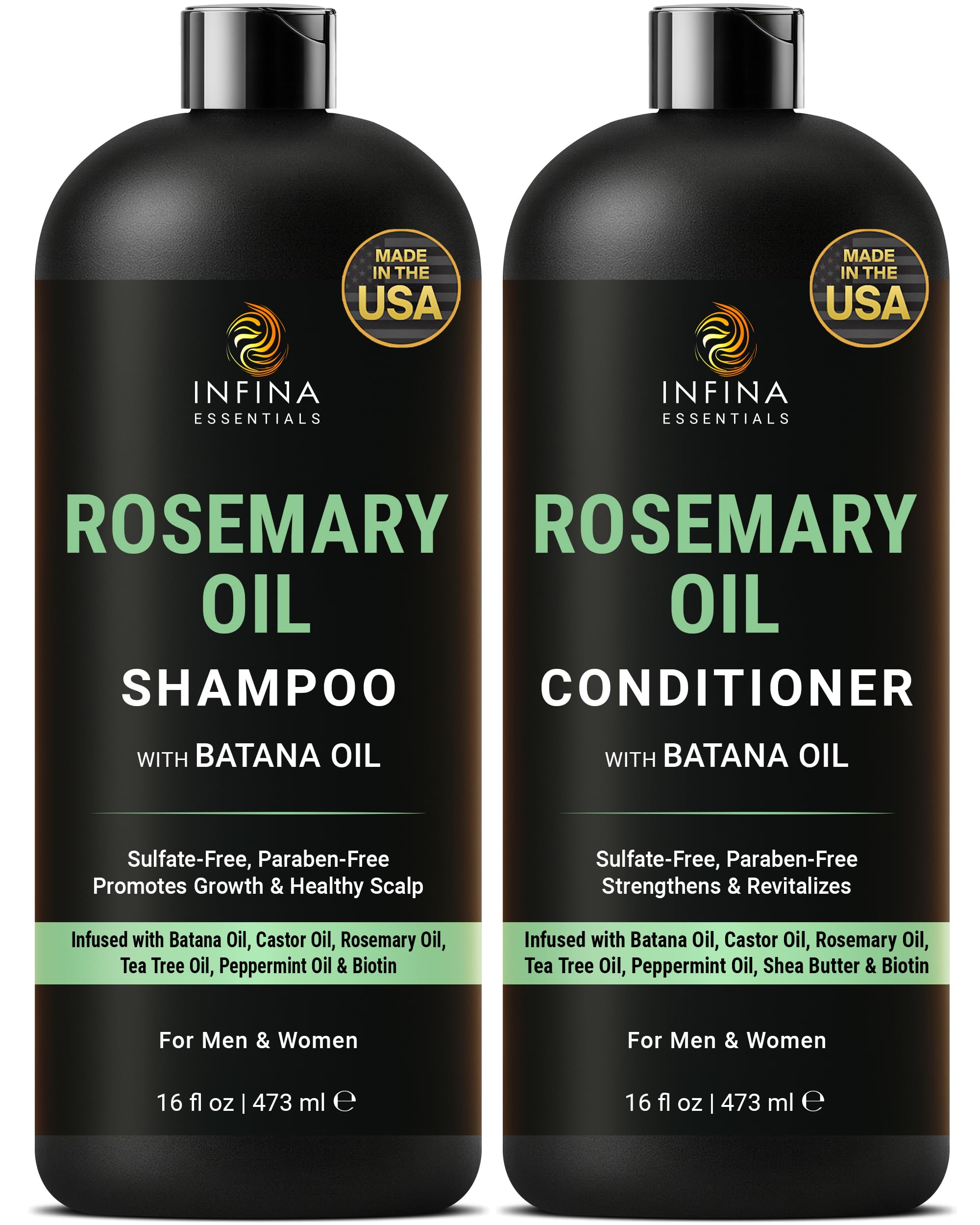 Batana Oil Shampoo and Conditioner Combo Shampoo for Thinning Hair for Men & Women