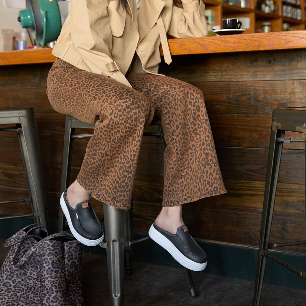 HEYDUDE Women's Austin Lift Platform Mule | Casual Slip-On Shoes | Lightweight, Comfortable, Stylish Everyday Footwear