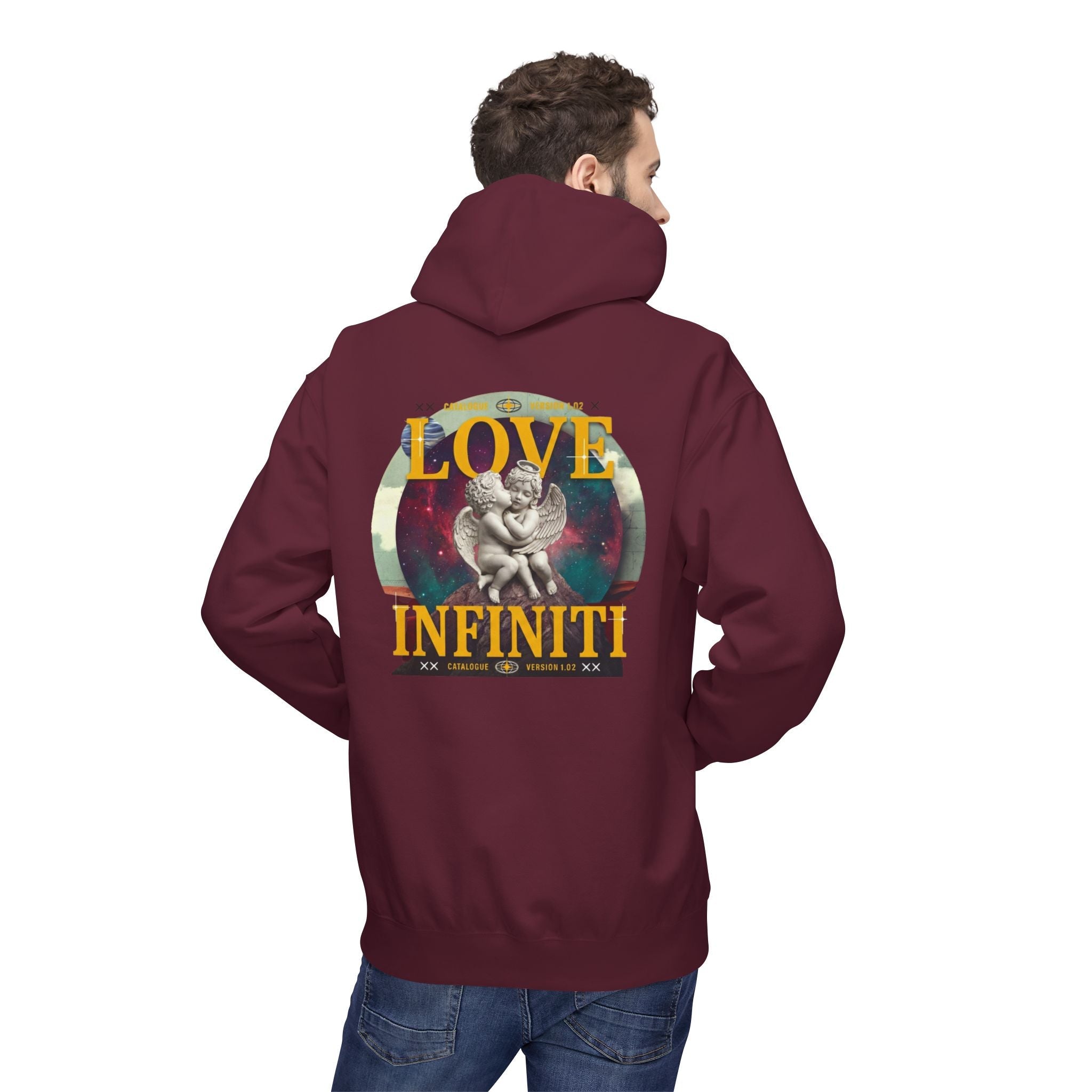Celestial Love, Infiniti Unisex Couples Hoodie
