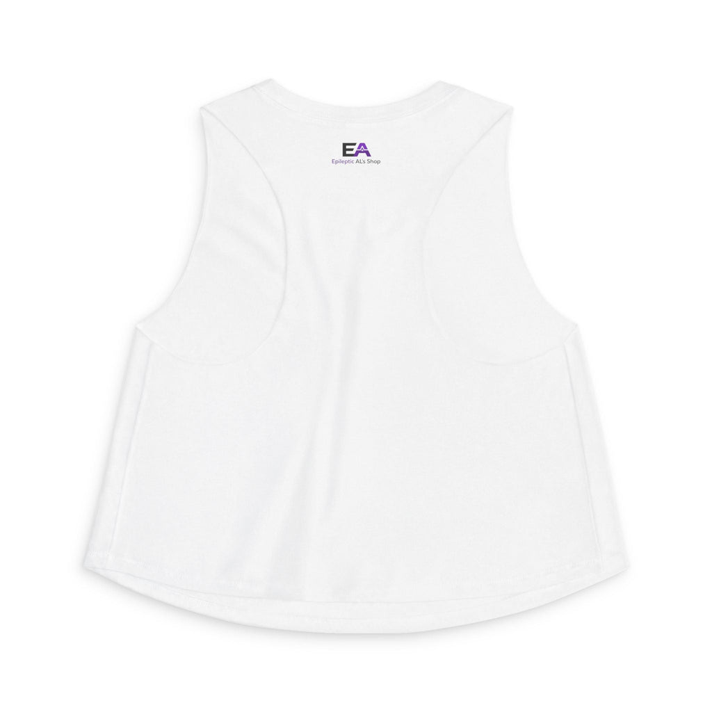 Stable Instability Epilepsy Awareness Crop Tank – Purple Ribbon Minimalist Crop Top