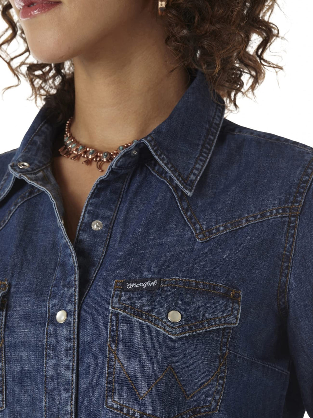 Wrangler Women's Denim Snap Shirt