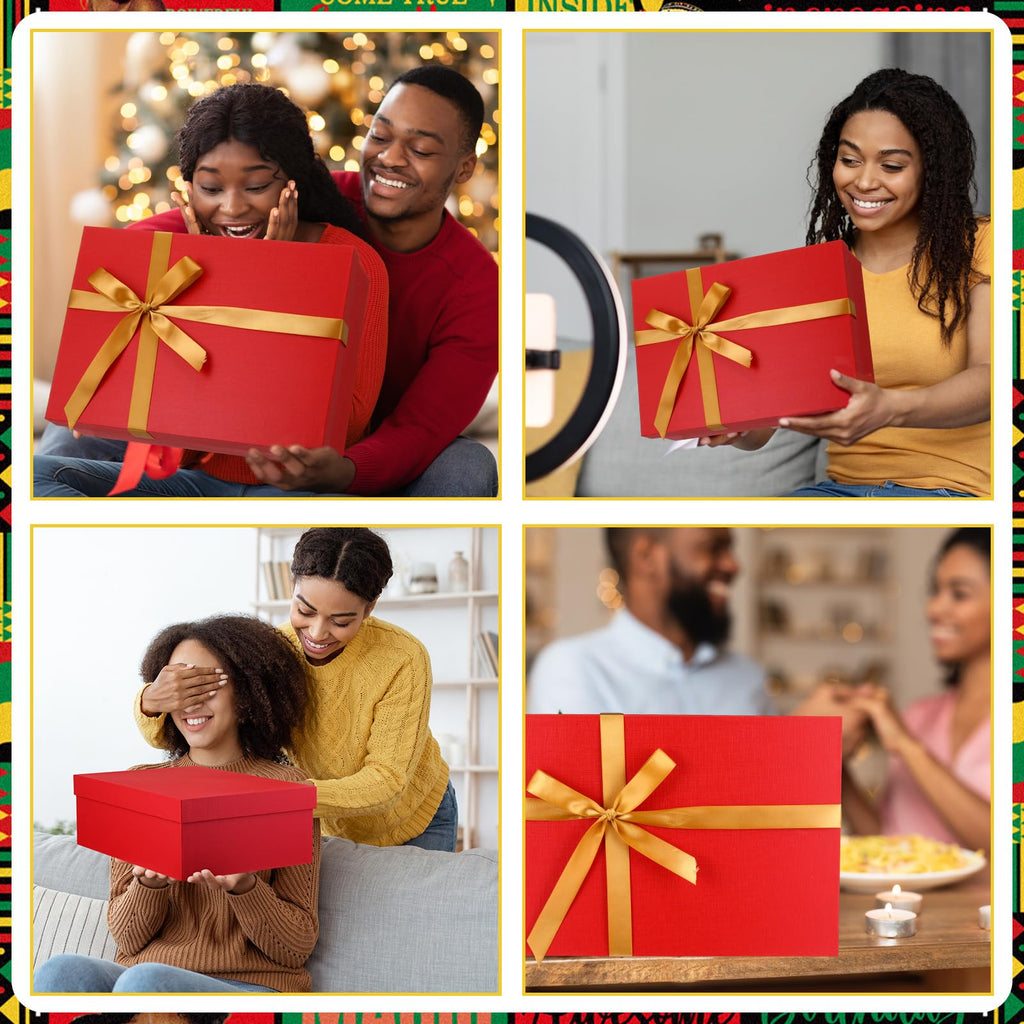 Geiserailie African American Gifts for Women Afro Black Girl Blanket, Tote Bag, Gift Box and More for Black Mom Friends Lady Christmas New Year Holiday Party Present