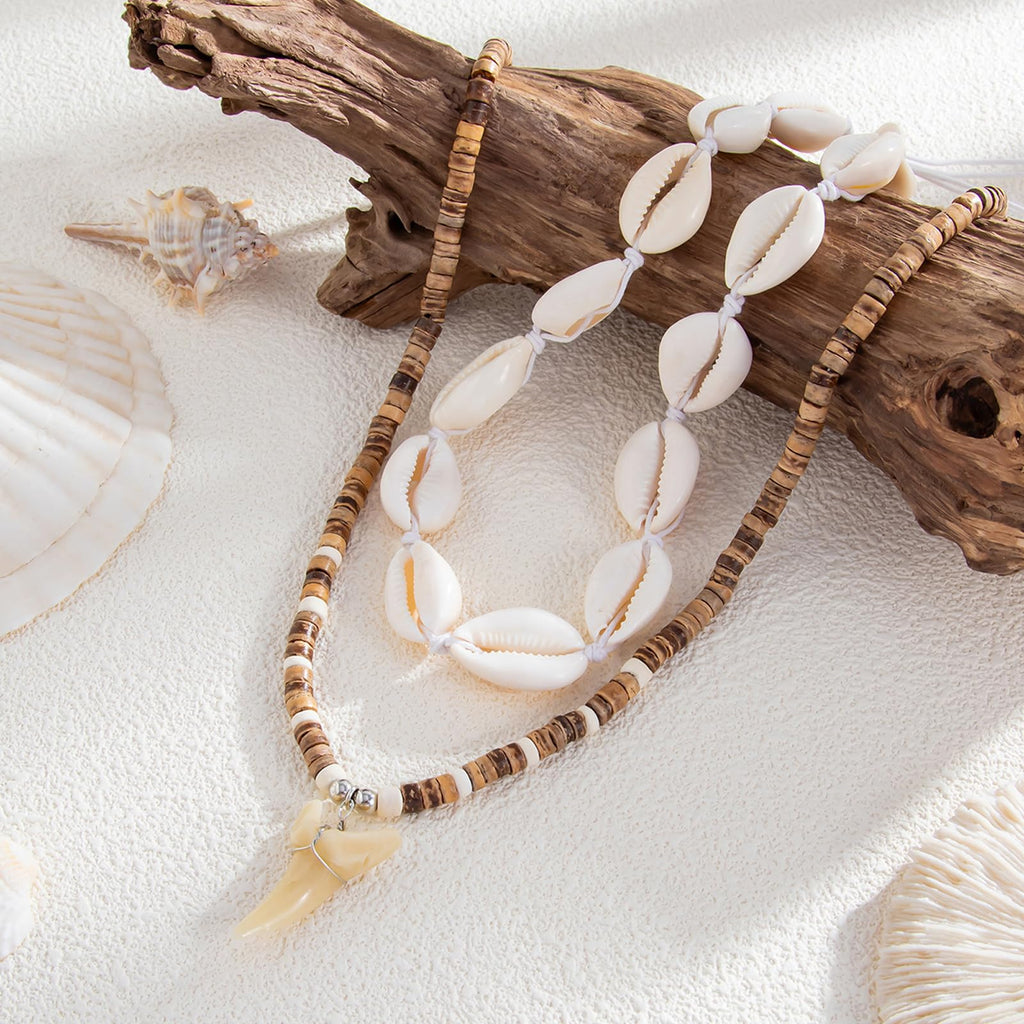 Your Always Charm Mens Necklaces Puka Shell Necklaces for Men Surfer Beaded Choker Necklace Summer Beach Jewelry Gifts for Son Dad Husband