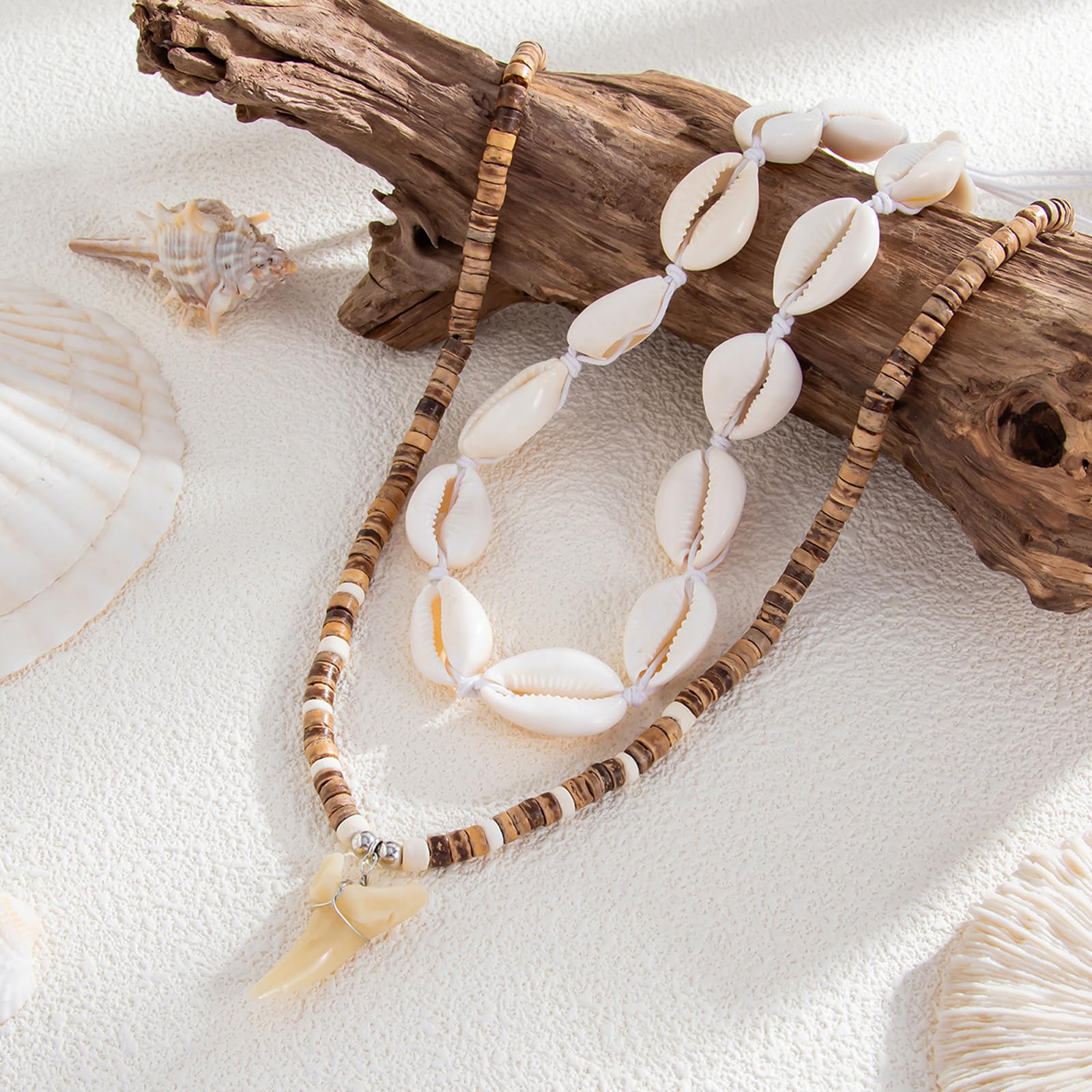 Your Always Charm Mens Necklaces Puka Shell Necklaces for Men Surfer Beaded Choker Necklace Summer Beach Jewelry Gifts for Son Dad Husband