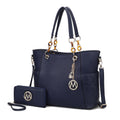 MKF Collection Tote Bag for Women, Handbag Set with Wallet-Top-Handle Bag Vegan Leather Purse by Mia K