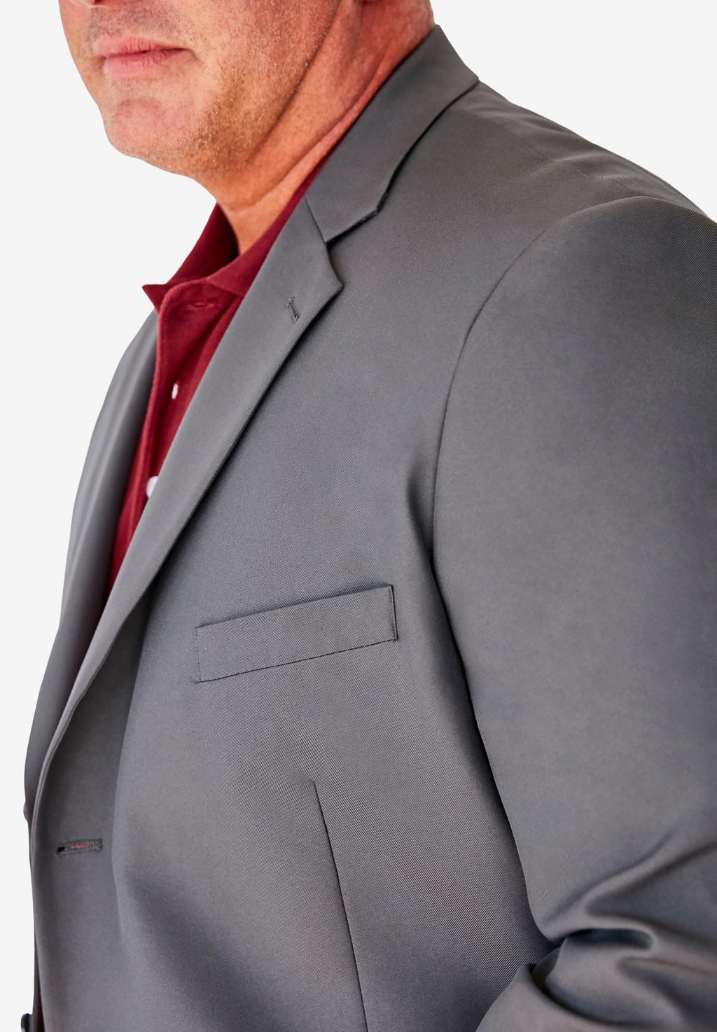 KingSize Men's Big & Tall Easy Movement Two-Button Jacket