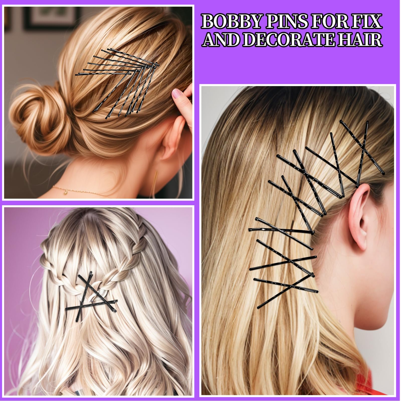 Teenitor Hair Pins Bobby Pins, Bobby Pins Hair Pins for Women and Hair Bands Kit