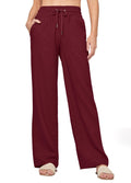 Willit Women Linen Pants Wide Leg Casual Palazzo Pants Cotton Linen Lounge Beach Summer Pants with Pockets 29"/31"/ 33"