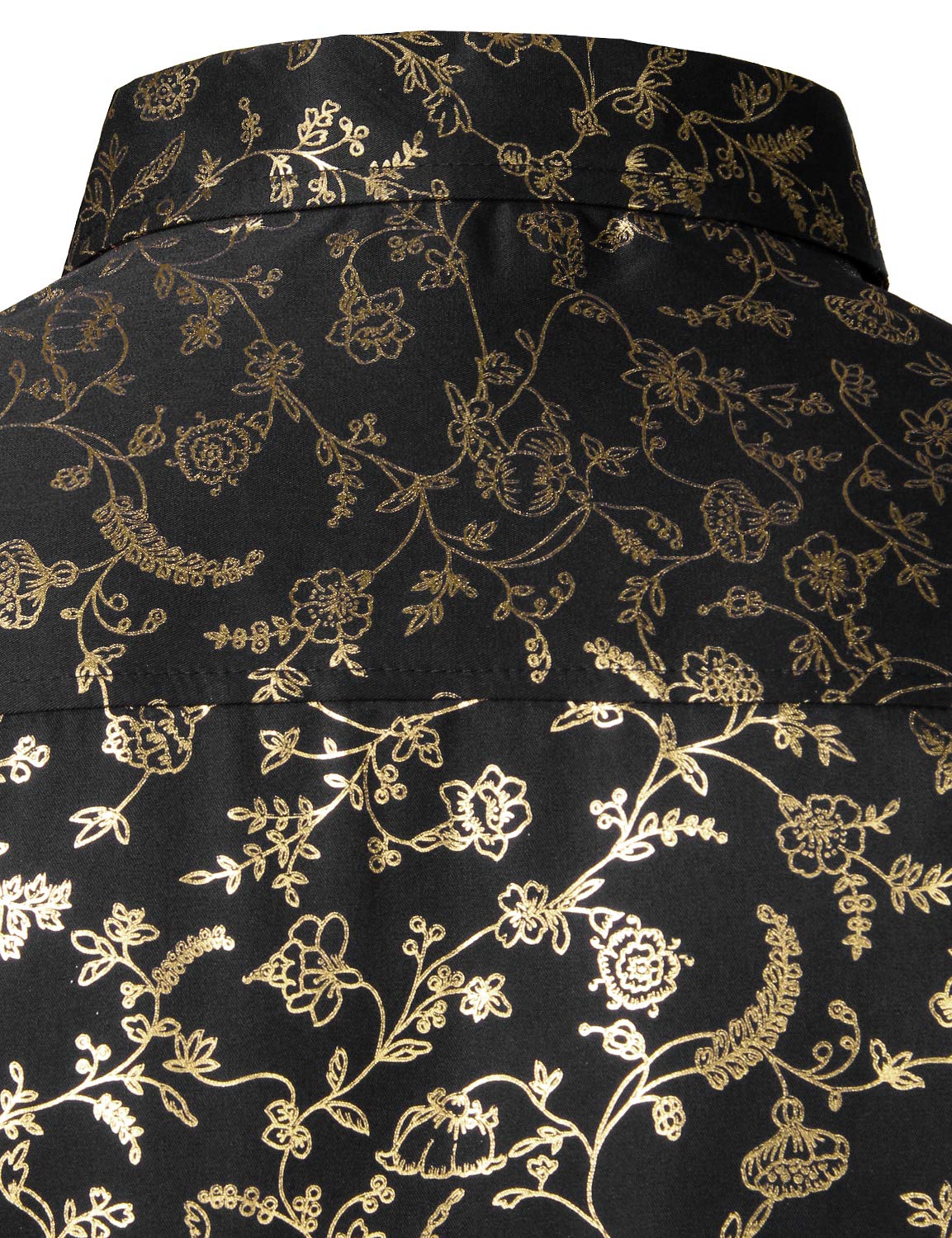 ZEROYAA Mens Hipster Printed Slim Fit Long Sleeve Button Up Party Dress Shirts