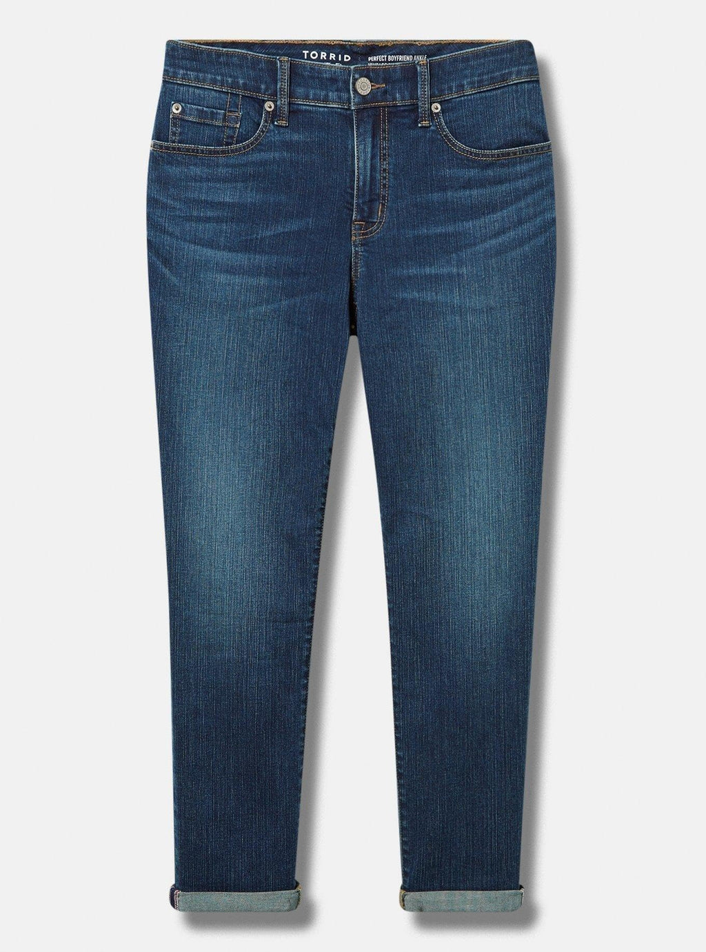 Torrid Women's Plus Size Perfect Boyfriend Mid-Rise Jean